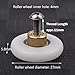 Atoplee 4 pcs Shower Door Rollers Runners Wheels - Replacement Part Bathroom Glass Door Runner Sliding Shower Door Roller Wheel (Roller Diameter 27mm)