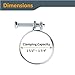 POWERTEC 70214 1-1/2 Inch Adjustable Double Wire Hose Clamp with Bolt for Pool, Spa & Pipe, 5 Pack (Color May Vary)