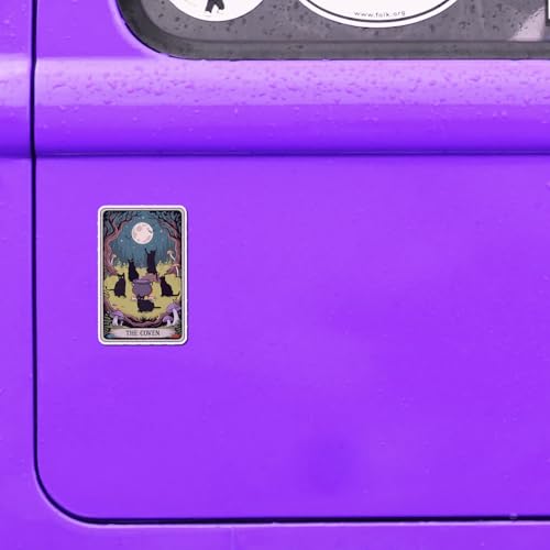 Imán decorativo gato negro Brujas Tarot 4 pulg miniatura 7