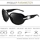Joopin Elegante Sonnenbrille Damen Polarisiert und Klassische Große Damen Sonnenbrille Schwarz Retro 2025 UV400 mit XL Übergroßer Rahmen (Voll Schwarz)