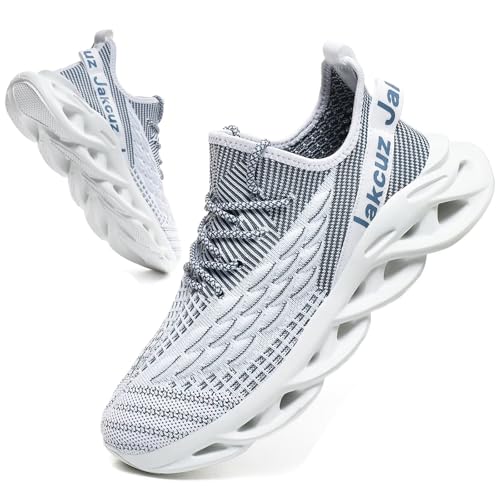 Image of Jakcuz Plus Size Men's Lightweight Walking Shoes Mesh Fish Scale Pattern Fashion Sneakers