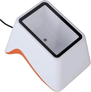 Handsfree 2D 1D Wired Barcode Scanner, Omnidirectional Desktop Bar Code Reader with USB Cable, Capture Barcodes, Support Wechat/Alipay Mobile Payment Market