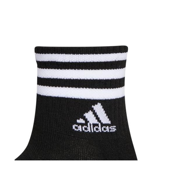 adidas Men's 3-Stripe High Quarter Socks (3-Pair) - Image 3