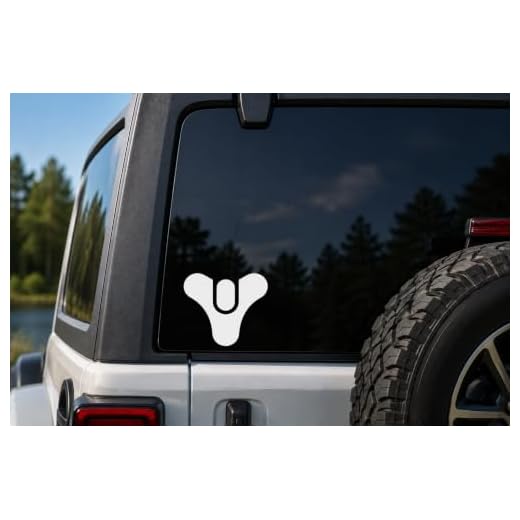 NI2292 Pack Destiny Decal Sticker. Destiny Sticker Looks Great on Car Window, Laptops, Wall, and More (4" x 4.3", White)