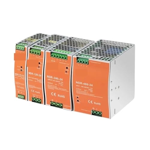 Fuente de alimentación 48V NDR-75 que evita caídas de tensión en PLCs 3