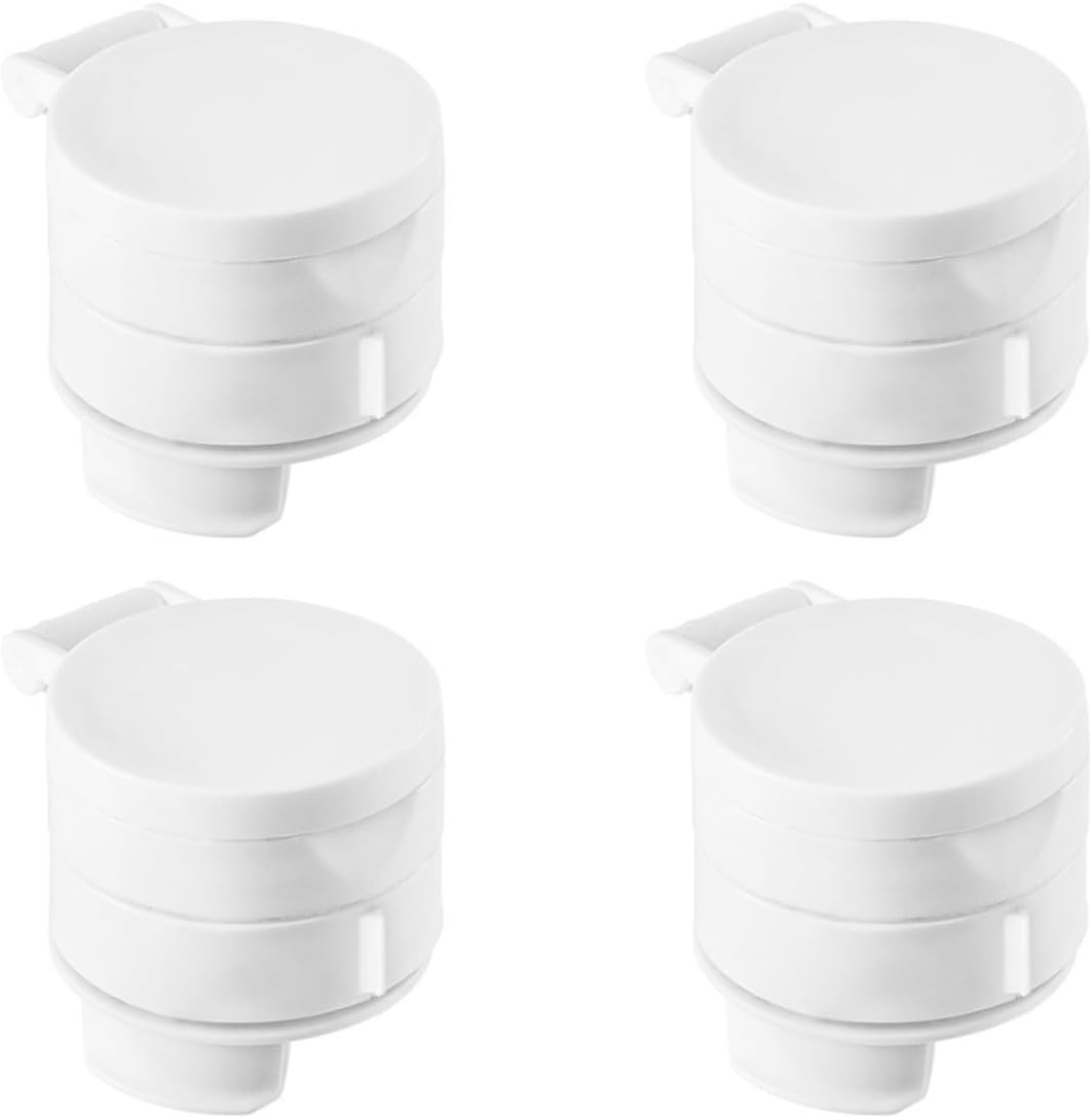 YARNOW 4pcs Pour Food Bag Clips Lightweight Pp Sealing Preservation Clips for Milk Powder and Food Storage, for Office and Travel Use