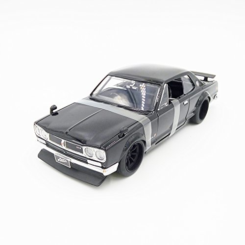 JADA 1:24 W/B - Brian's Nissan Skyline 2000 GT-R Negro miniatura 2