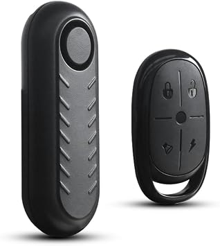 110dB Loud Anti Theft Vibration Sensor Alarm Systems for Electric Bike Motorcycle Golf Car Trailer Mailbox Garage Door Waterproof Home Security Bike Accessories Bike Alarm with Remote