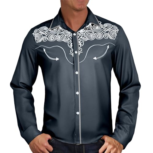 Chemise manches longues homme bouton chic col V polo respirant orange