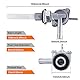 HISports Benzintank Benzinhahn Schalter 10mm Kraftstofftank-Absperrventil Kraftstoff Schalter-Kompatibel mit Motorrad Quad ATV Tasche Pit Dirt Bike Go Kart Kraftstofftankschalter