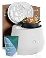 Lomi 1.3 – 3L, Electric Composter (45 Cycles), World’s First Smart Waste That Turns Waste into Natural Fertilizer with a Single Button, Indoor Compost - Kitchen Food Recycler (White, Lomi 1.3)