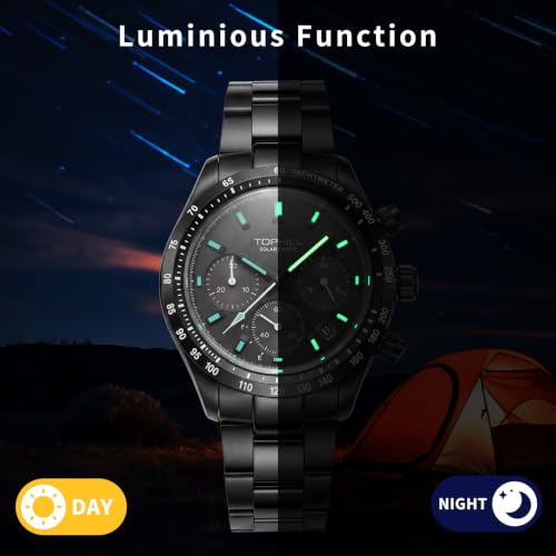 Image of TOPHILL Men Watches Automatic Mechanical Watches - Dive, GMT, Chronograph & Dress Styles | 316L Stainless Steel, Sapphire Crystal, Ceramic Bezel | 5ATM-300M Waterproof with Super Luminous | Classic Business & Sport Casual