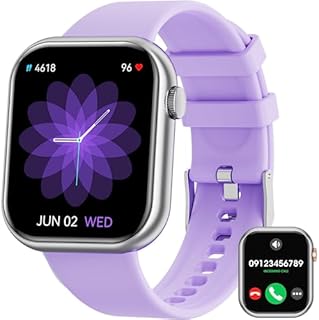 Smart Watch for Men Women Answer/Make Calls,1.85'' Touch Screen Fitness Tracker With Heart Rate Blood Oxygen Sleep Monitor,IP67 Waterproof Step Counter Sports Watch for Android iOS Phones