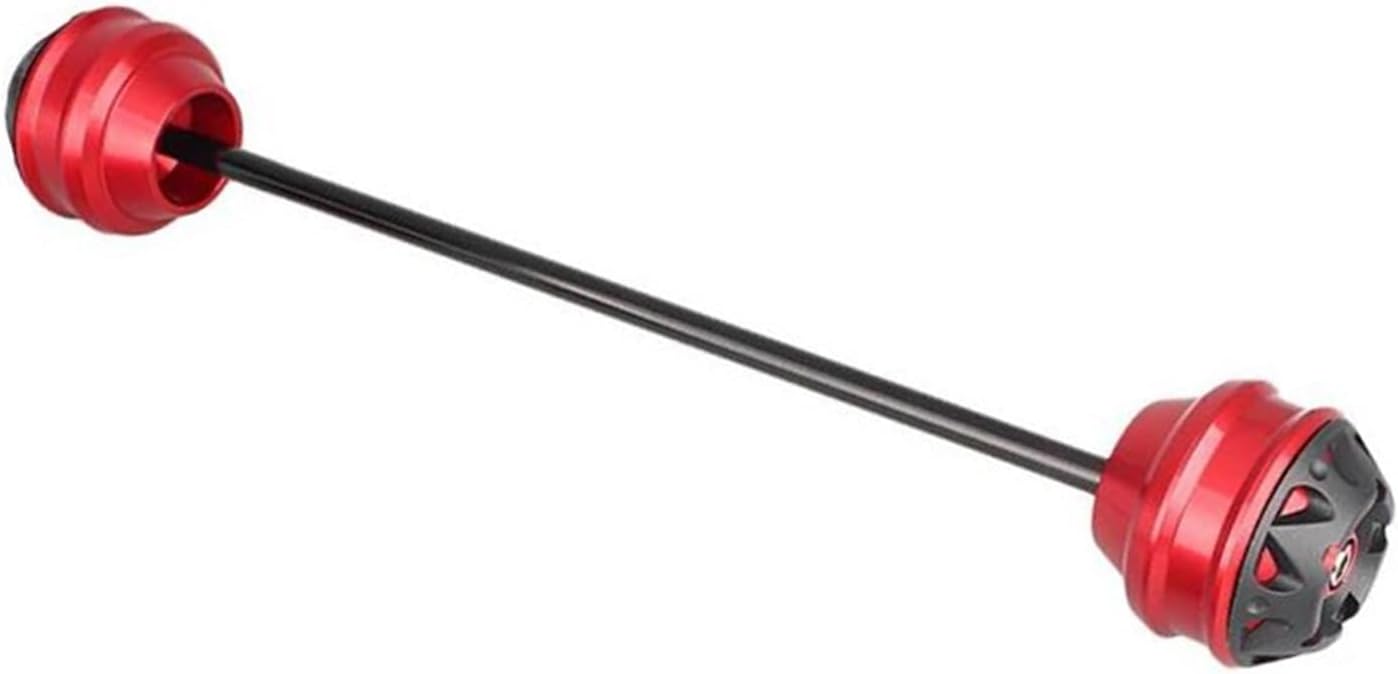 Motorcycle Wheel Protector Motorcycle Front and Rear Axle Fork Anti-Collision Slider Accessories for Ducati Monster 795 2012 2013 2014(Front Wheel red)