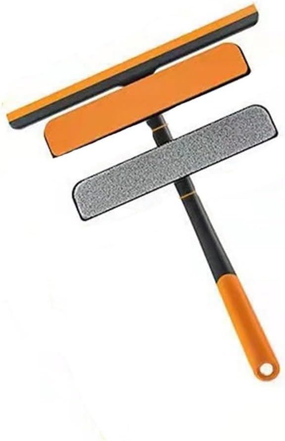 Glass Scrubbing and Scraping Three-in- Multi-Function Screen Window Cleaning Brush Wiper Tool