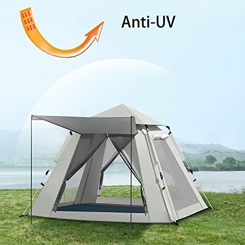 Carpa familiar impermeable para camping 5 personas miniatura 2