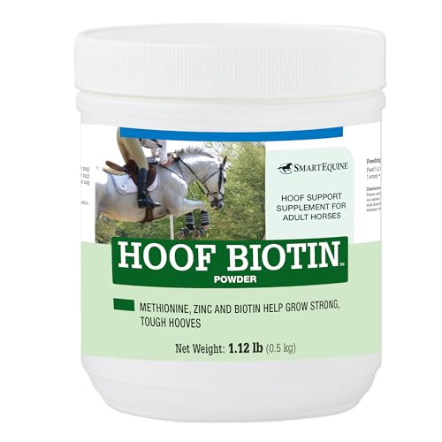 SmartEquine Horse Biotin Powder | Hoof Supplement for Horses | Biotin for Horses | Includes Zinc and Methionine | 18 oz Jar