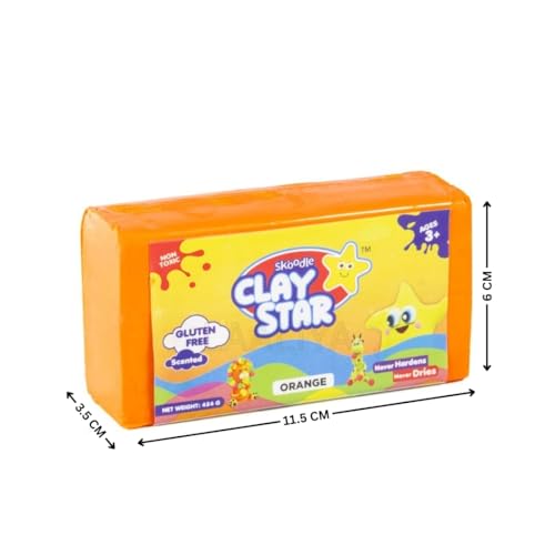 Image of Super Soft Air-Dry Craft Clay for Kids - Non-Toxic, Gluten-Free Modeling Dough Bar for Sculpting, Moulding, Art & School Projects - Never Hardens, Smooth Texture Sensory Play Clay for Children