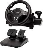 Volant de course de jeu Volant de force motrice à 270 degrés-pour jeux de course-PC / XBOX ONE / XBOX 360 / -PS4 / PS3 / Nintendo Switch / Android avec pédales de frein d'accélérateur