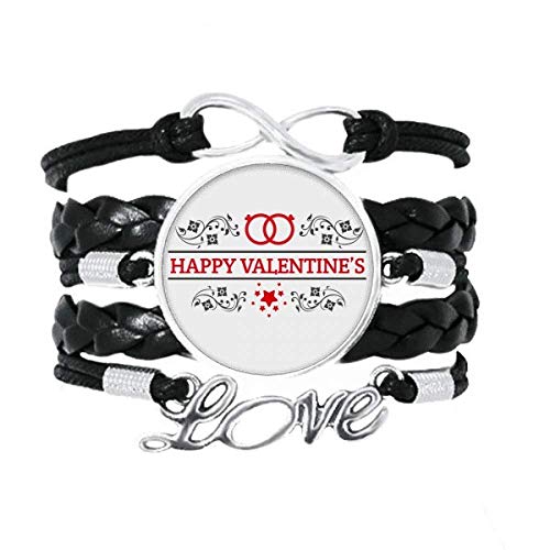 Bracelet à tricoter en cuir tressé idéal pour votre look de Saint-Valentin