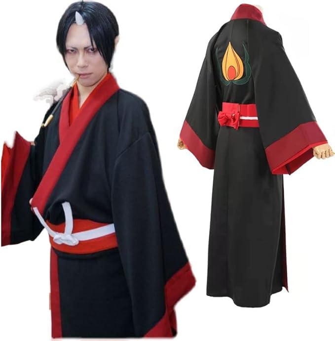 鬼灯の冷徹　鬼灯　公式ACOS製　Mサイズ　コスプレ衣装　草履と付け耳付き 鬼灯の冷徹 鬼灯 公式ACOS製 Mサイズ コスプレ衣装 草履と付け耳付き