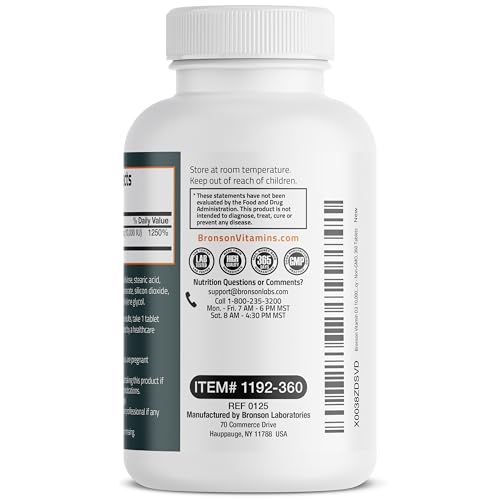 Bronson Vitamin D3 10,000 IU Tablets