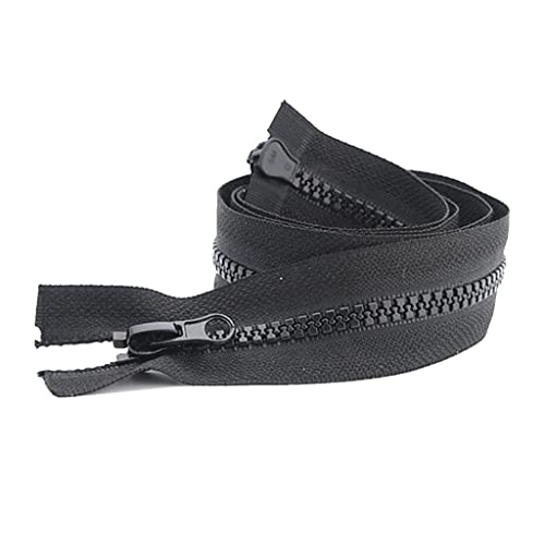 cremallera, 5# Doble apertura, deslizadores dobles, chaqueta de plumas, abrigo, bolsa, tienda campaña, toldo, cremallera abierta, costura, accesorios ropa(100cm)