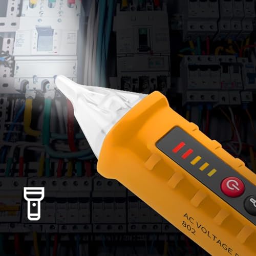 Image of AC Voltage Detector Pen Intelligent Induction Measuring Pen Live Wire Tester Electrical Test Pen with Alarm and Flashlight