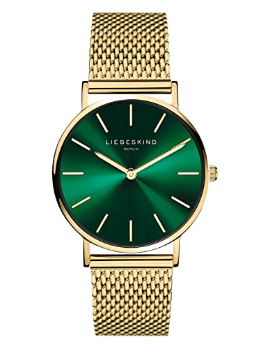 LIEBESKIND Berlin Damen Analog Quarz Armbanduhr mit Edelstahlarmband LT-0210-MQ