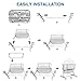 beiens 3-in-1 Baby Bassinet, Baby Crib Bedside Sleeper with Detachable Mosquito Net, 6 Height Adjustable Easy Folding Bassinet Portable Nursery Bed for Infant, Newborn, Baby Boys & Girls