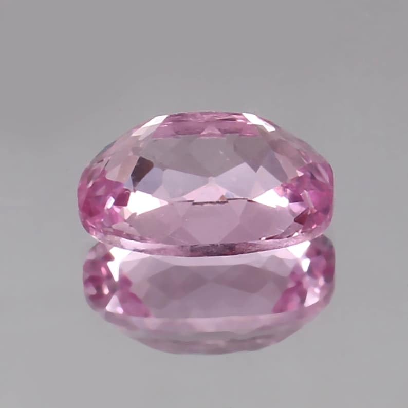 Saphir rose de Ceylan naturel en coussin 11,5mm pour création haute joaillerie - 5