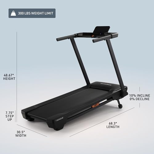 Motorized Folding Treadmill with Incline