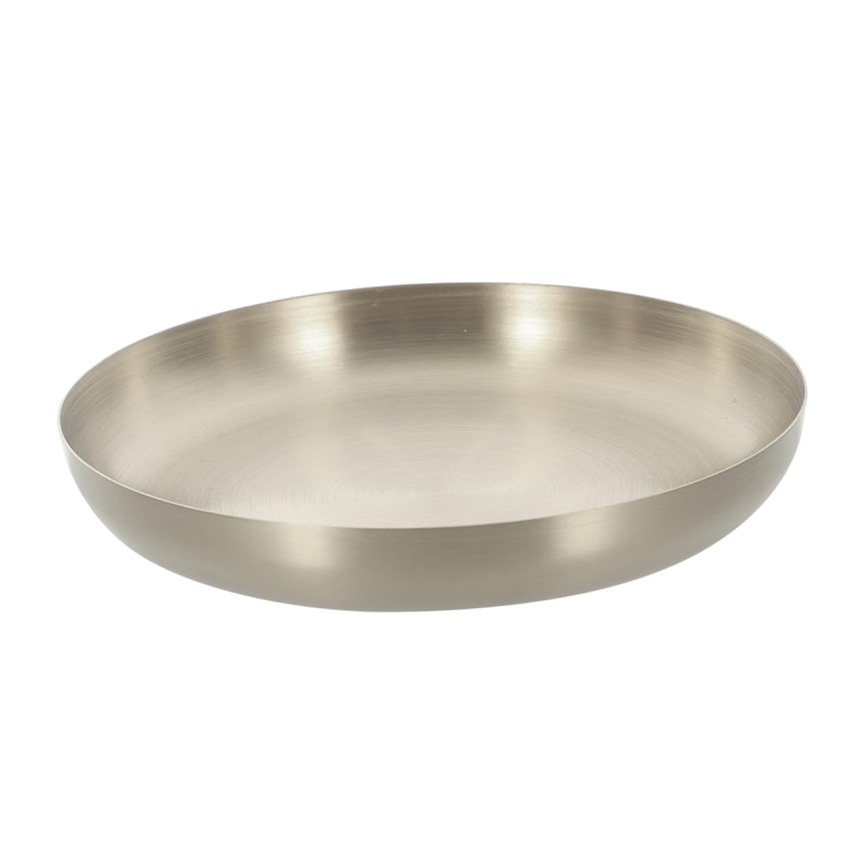 POPETPOP 3 Pièces Plateau de Service Acier Inoxydable Assiette Polyvalente pour Steak et Snack Design Moderne pour Famille Restaurant et