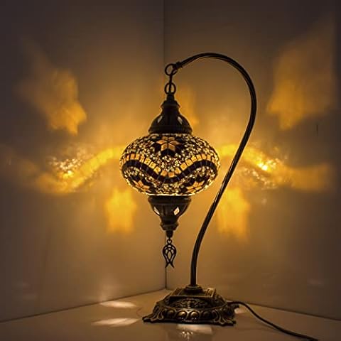 Türkische Mosaik-Tischlampe, atemberaubender marokkanischer Stil, einzigartiger Kugel-Lampenschirm Cover