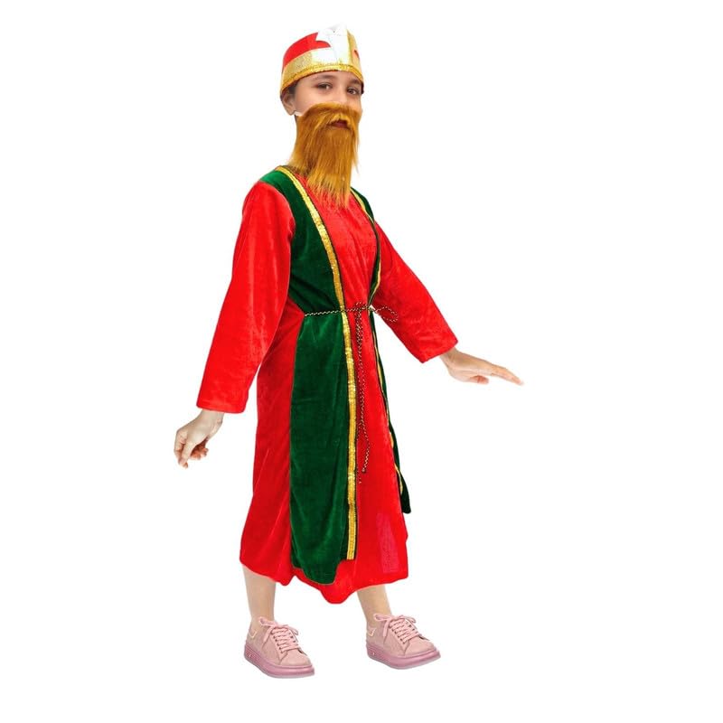 Image of Kaku Fancy Dresses Christmas Costumes for Kids, Nativity Set for Boys & Girls, Christmas Theme Dress - Mother Merry, Shepherd, Wise Men, Priest, Fairy Angel, Prince Costume for Boys & Girls