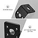 NUOBESTY 4 Sets Motor Accessory Fixed Brackets Aluminum Mounts for Gear Reduction Motors with Screws DIY Tools