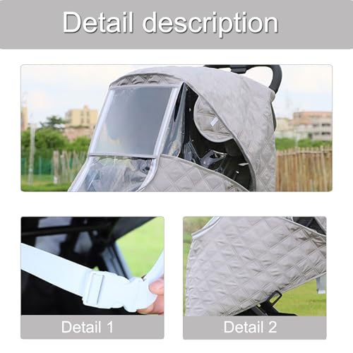 Accessoires pour poussette housse de pluie transparente bâche de protection imperméable