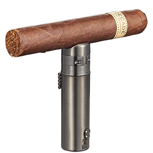 Personalized Visol Saddle Gunmetal Triple Torch Lighter With Free Laser Engraving (Text) #TOP5