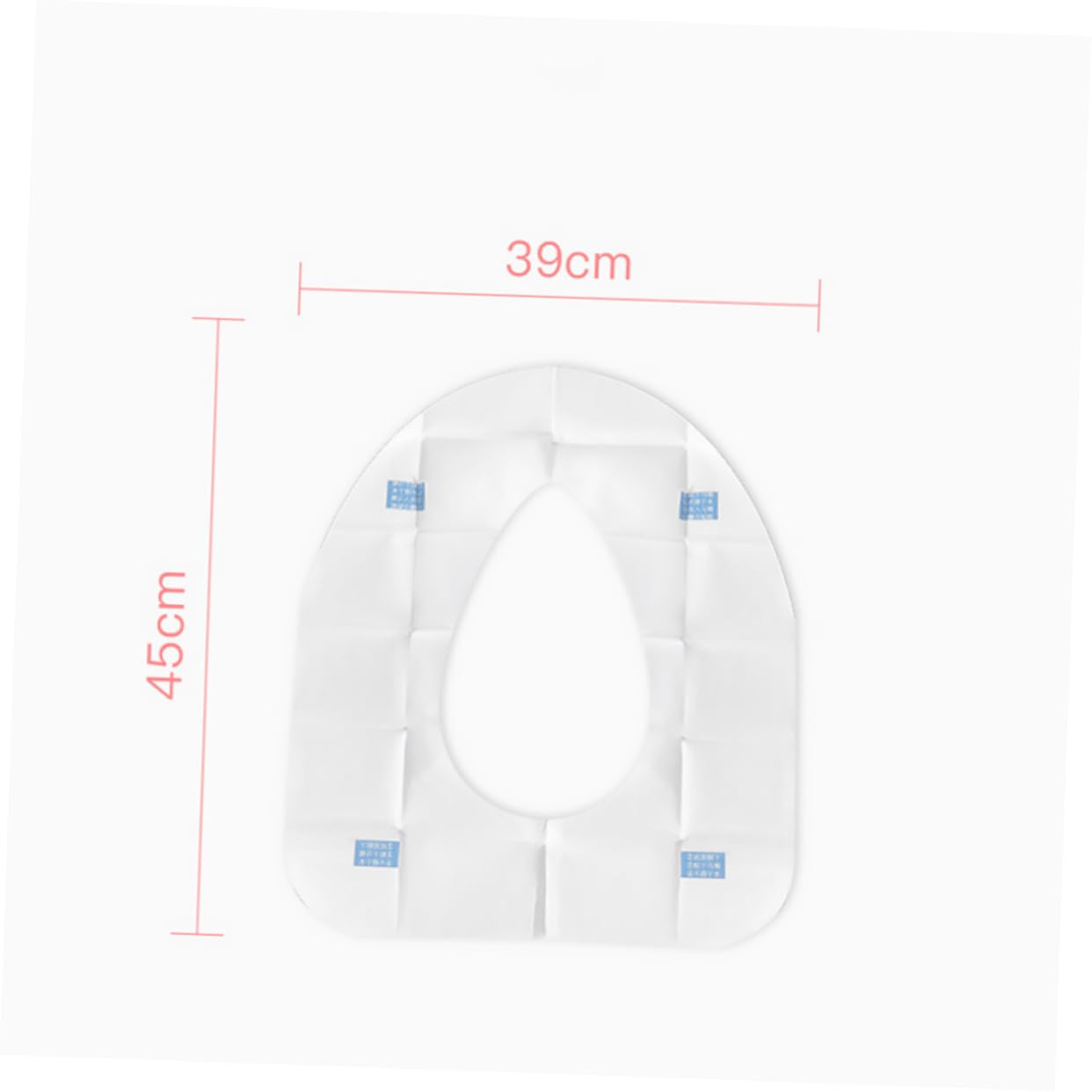 OKUMEYR 10 Pack Large Size Disposable Toilet Seat Covers Mat for Pregnant Boys and Girls Sanitary for Travel Hotel Hospital