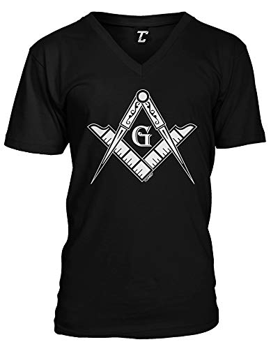 Freemason Logo - Illuminati Square & Compass Unisex V-Neck T-Shirt Freemason Logo - Illuminati Square & Compass Unisex V-Neck T-Shirt