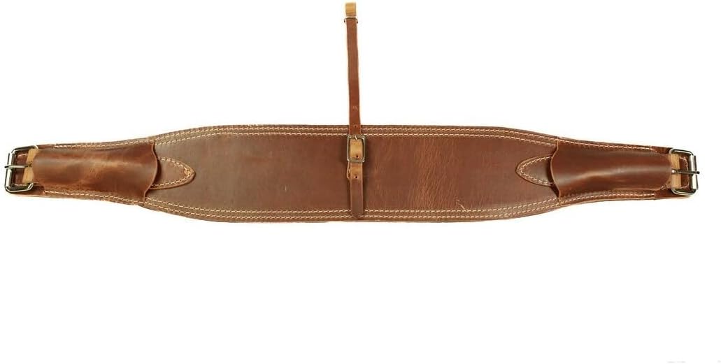 HUMAYL Saddlery Rear Girth Back Cinch Strap Western Horse Saddle Bucking Strap Flank Cinch Smooth Leather Size Length: 40 Buckle to Buckle & Width: 2.75 with 2 Buckles, GIRTH67