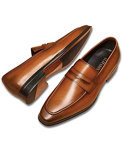 Men's Dress Shoes Slip-On Loafers Leather Business Formal Shoes4