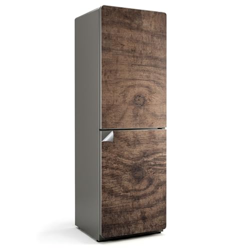 Vinilo de nevera 60x190 texturizado madera para decoración de cocinas 2