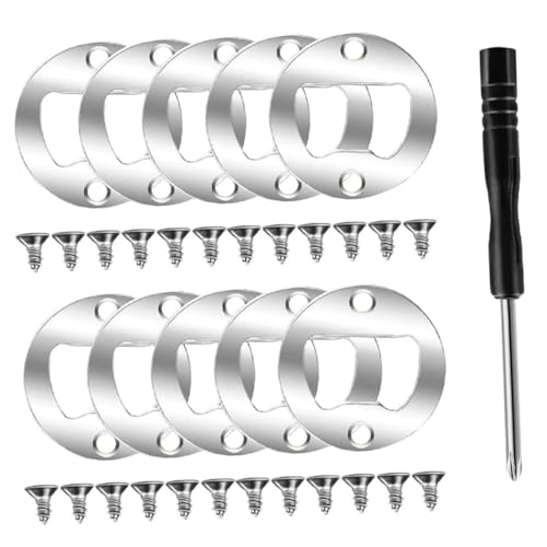 WEKADRIN Insertos para Abridor Botellas Cerveza con Tornillos y Destornillador para DIY Accesorios Abridor Cerveza Portátil Hogar Bar