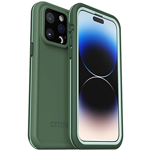 Image of OtterBox FRE Series Waterproof Case with MagSafe (Designed by LifeProof) for iPhone - Non-Retail Packaging (Dauntless Green, iPhone 14 Pro Max)