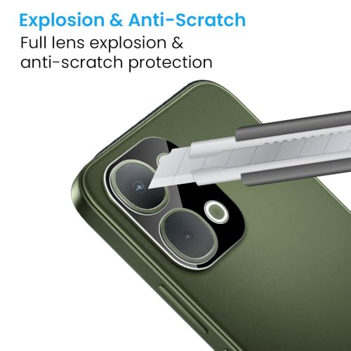 Image of ArmourPro Premium Camera Lens Protection Compatible with Vivo T5x (6.76 Inches) With Edge To Edge Camera Protection Coverage| Black, Pack of 1