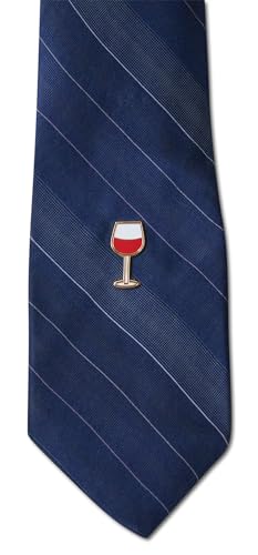 Novel Merk Wine Glass & Barrels - Winery Lapel Pin, Hat Pin & Tie Tack Set - with Clutch Back3