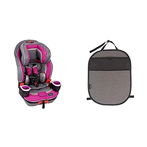 Evenflo Evolve Platinum 3-In-1 Combination Booster Seat, Dreamer With Car Seat Kick Mat With Storage Pocket, Black #TOP9