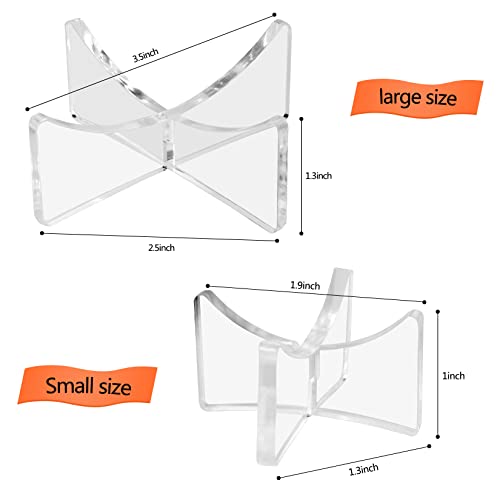 Image of Acrylic Display Rack for Baseball,Softball,Basketball,Football,Volleyball (1.97x1.1 inch and 3.54x1.3 inch)