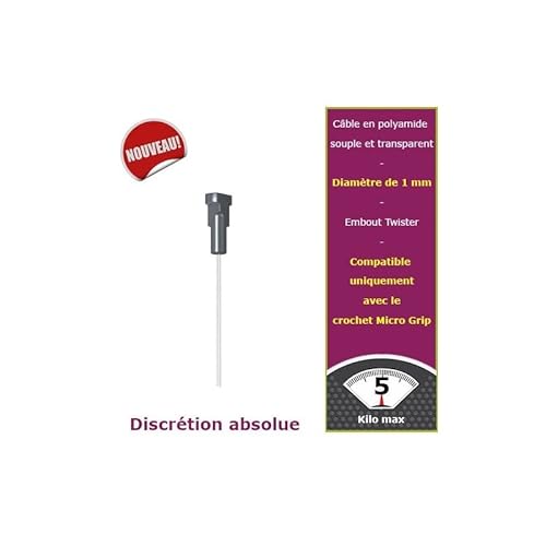 Micro Perlon punta Twister, 300 cm